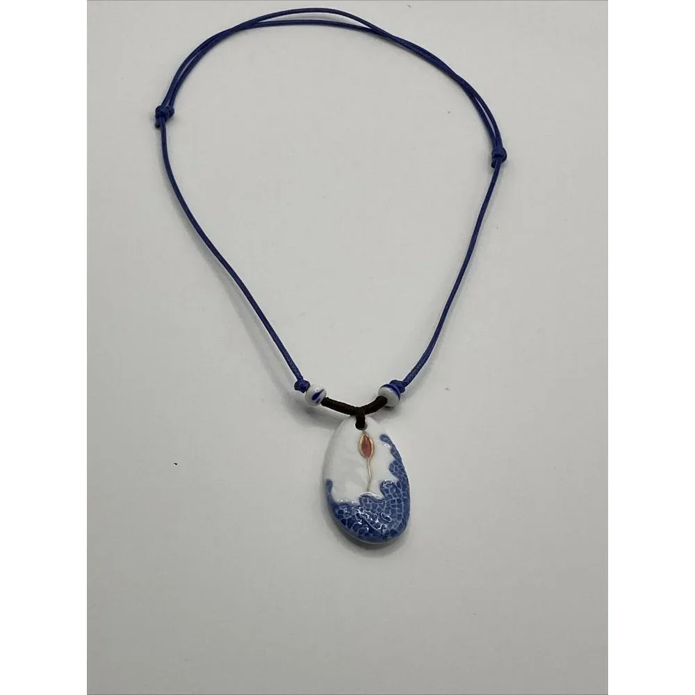 Blue‎ White Porcelain Pendant 20